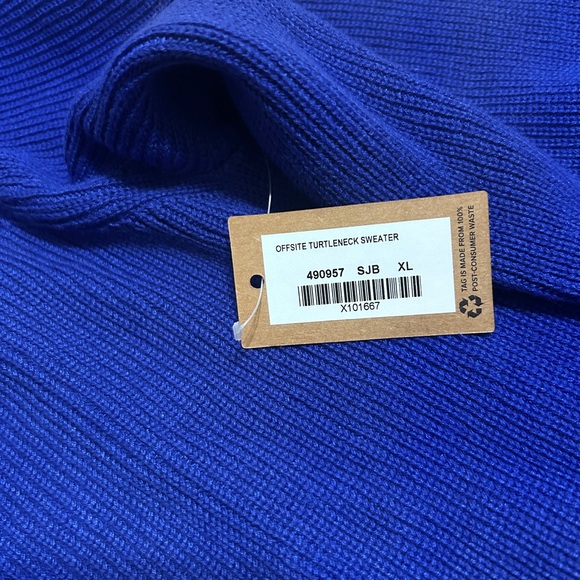 Title Nine Offsite Turtleneck Sweater Blue Pullover Size XL NWT - Picture 9 of 10